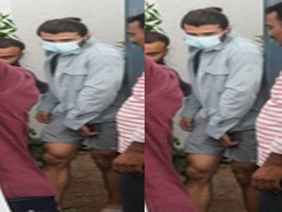 Actor Vijaydevarakonda post ad shoot in Hyderabad